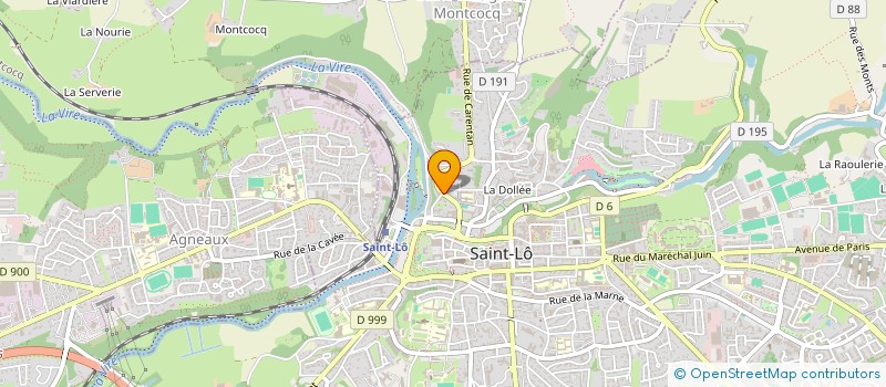 localisation de l'entreprise ASSOCIATION AMICALE ET SOCIALE DU PERSONNEL DU CENTRE DEPARTEMENTAL DE L'ENFANCE  SAINT-LO