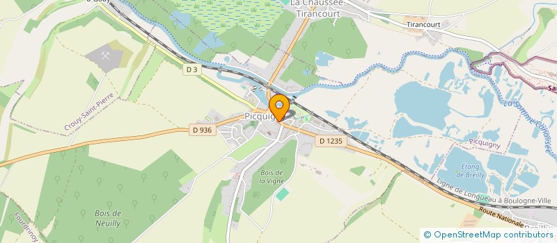 localisation de l'entreprise ASSOCIATION AMICALE ET SPORTIVE DE PICQUIGNY  PICQUIGNY