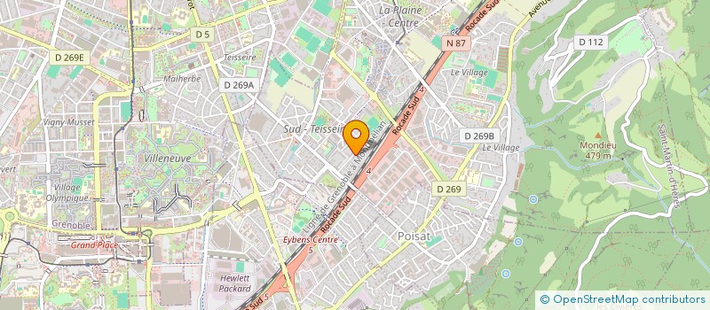 localisation de l'entreprise ASSOCIATION AMICALE FRANCO-PORTUGAISE  SAINT-MARTIN-D'HERES