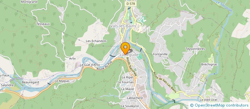 localisation de l'entreprise ASSOCIATION AMICALE LAIQUE LABEGUDE  LABEGUDE