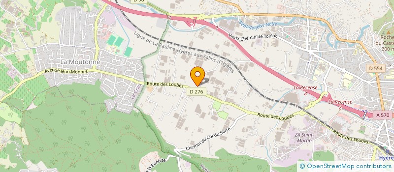 localisation de l'entreprise ASSOCIATION AMICALE POUR LA DEFENSE DES INTERETS MORAUX  MATERIELS ANCIENS DETENUS POLITIQUES ET EXILES DE ALGERIE FRANC à HYERES