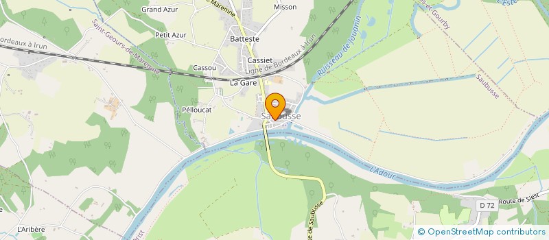 localisation de l'entreprise ASSOCIATION AMICALE SIBUSATE  SAUBUSSE