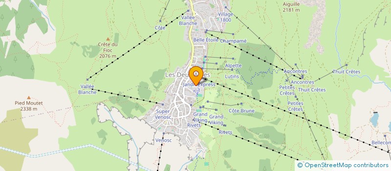 localisation de l'entreprise ASSOCIATION AMICALISTE DES SAPEURS POMPIERS DU CORPS DES DEUX ALPES  LES DEUX ALPES