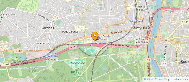 localisation de l'entreprise ASSOCIATION AMIS BRAZZA à SAINT-CLOUD