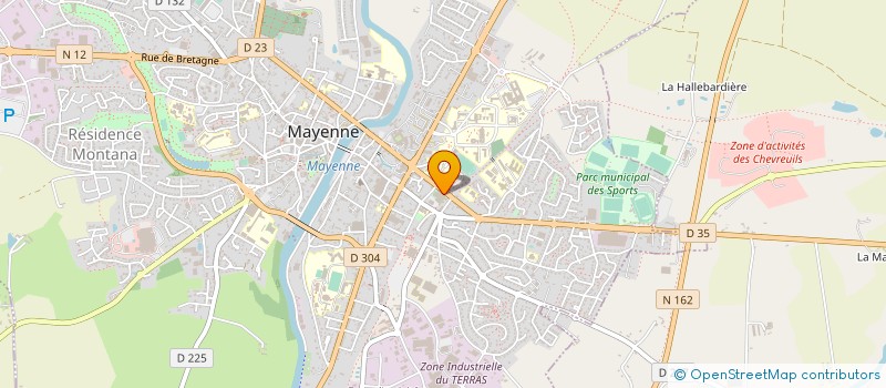 localisation de l'entreprise ASSOCIATION AMIS DE FREINET à MAYENNE