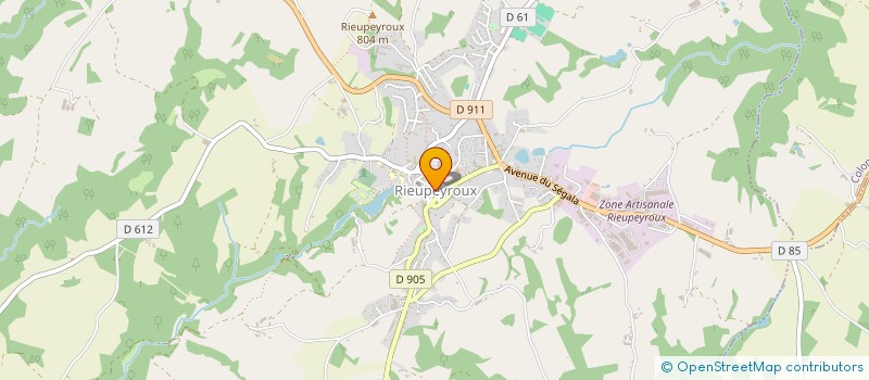 localisation de l'entreprise ASSOCIATION AMIS DE LA BIBLIOTHEQUE  RIEUPEYROUX