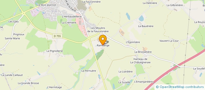 localisation de l'entreprise ASSOCIATION AMIS DE LA SAINTE FAMILLE à LA GAUBRETIERE