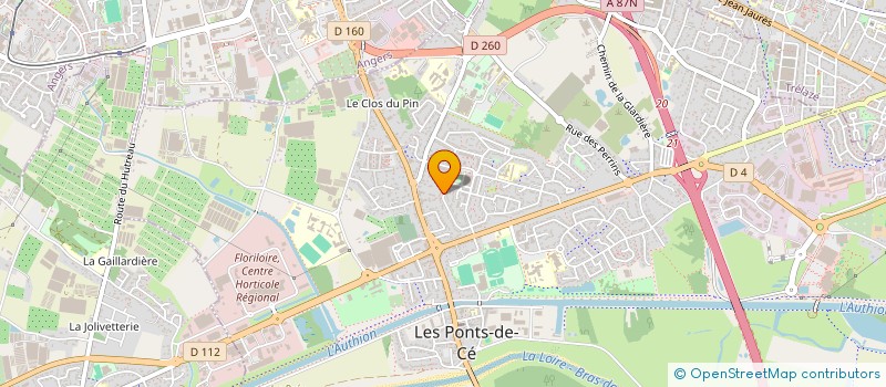 localisation de l'entreprise ASSOCIATION AMIS DU LIVRE à LES PONTS-DE-CE