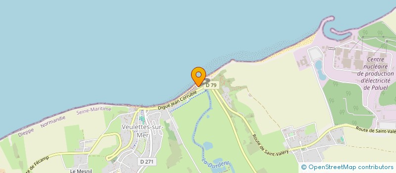 localisation de l'entreprise ASSOCIATION AMIS DU PONT ROUGE  VEULETTES-SUR-MER