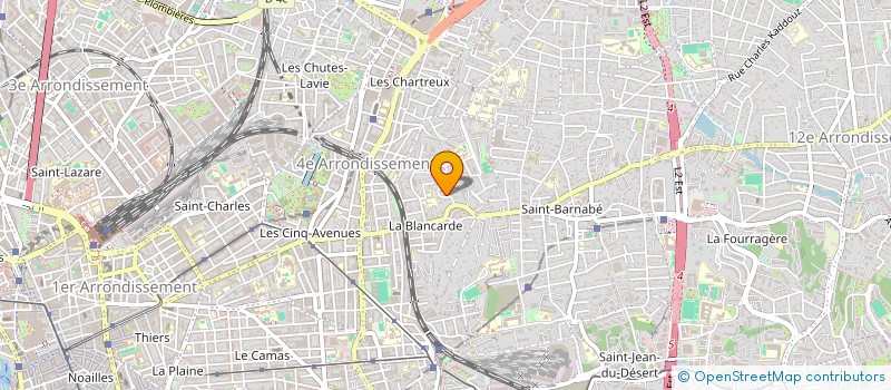 localisation de l'entreprise ASSOCIATION AMITIE ANIMATION LOISIRS LA FEUILLERAIE à MARSEILLE 4EME