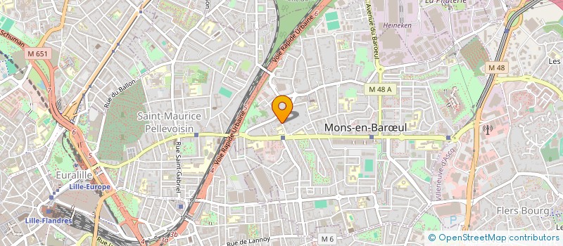 localisation de l'entreprise ASSOCIATION AMITIE ET PARTAGE  MONS-EN-BARUL