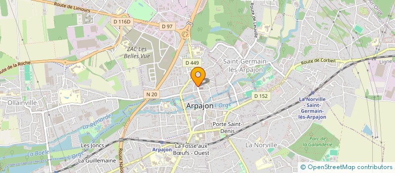 localisation de l'entreprise ASSOCIATION AMITIE ET SOLIDARITE DES TROIS VALLEES (AS3V)  ARPAJON