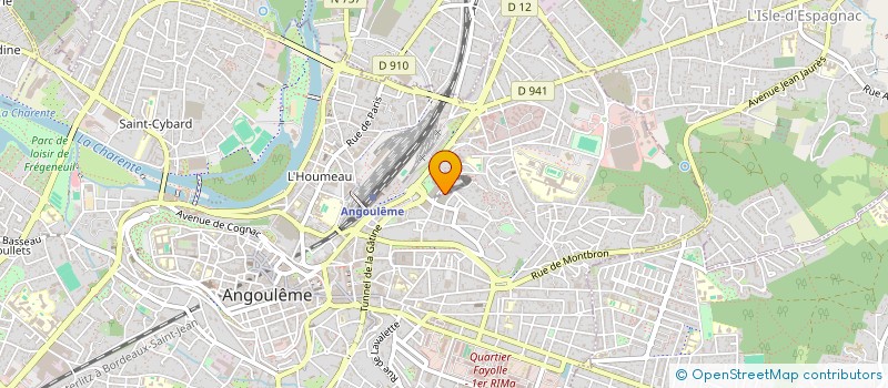 localisation de l'entreprise ASSOCIATION AMITIES FRANCO PORTUGAISES D'ANGOULEME ET DE LA CHARENTE à ANGOULEME