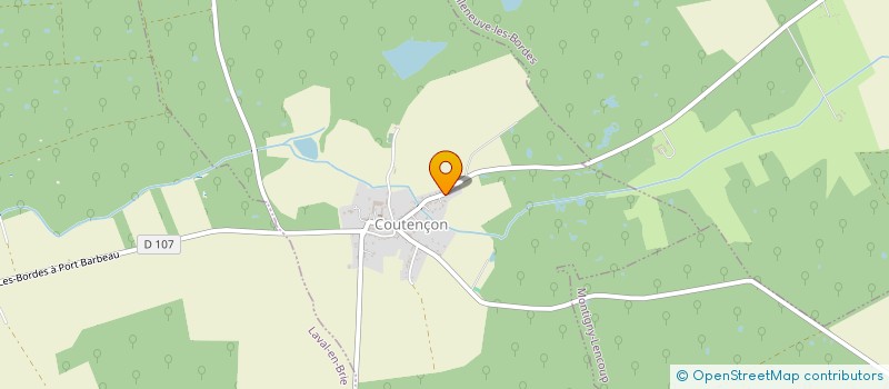 localisation de l'entreprise ASSOCIATION AMITIES LOISIRS ET SPORTS  COUTENCON