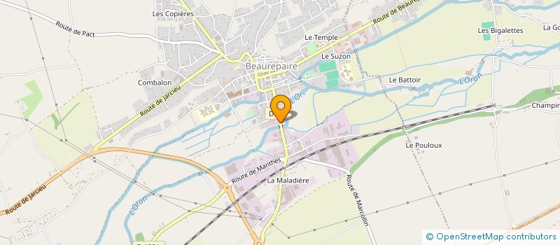 localisation de l'entreprise ASSOCIATION AMMR DE BEAUREPAIRE  BEAUREPAIRE