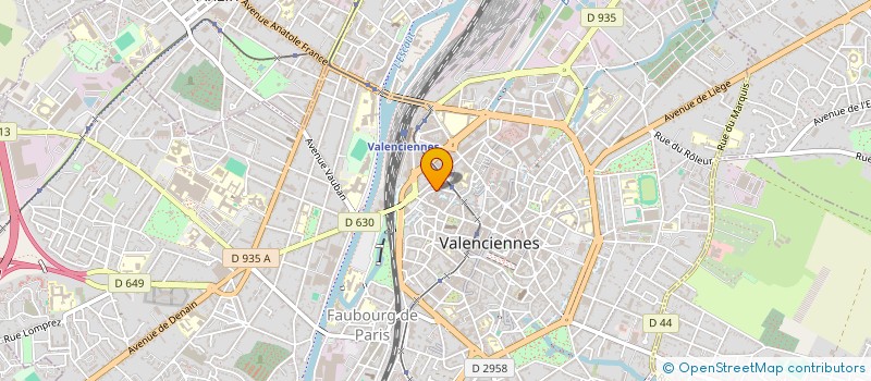 localisation de l'entreprise ASSOCIATION AMORC  VALENCIENNES