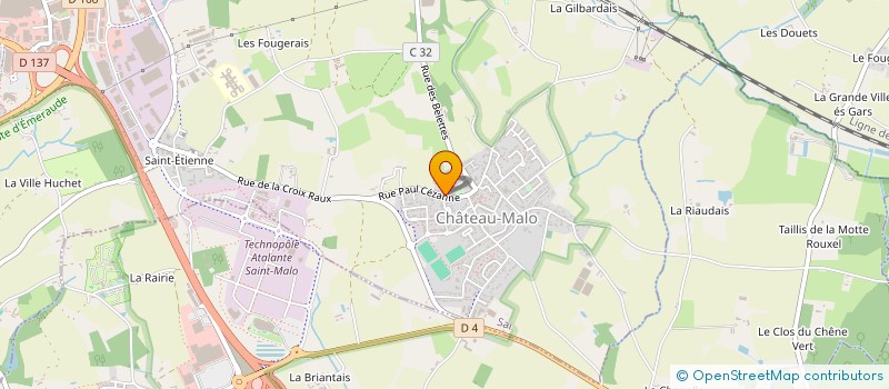 localisation de l'entreprise ASSOCIATION AMOUR, CICATRICES ET BEAUTE  SAINT-MALO