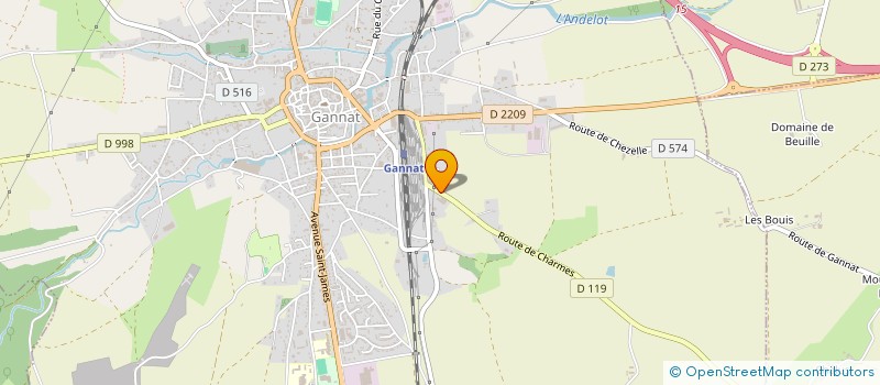 localisation de l'entreprise ASSOCIATION AMOUR ET PARTAGE à GANNAT