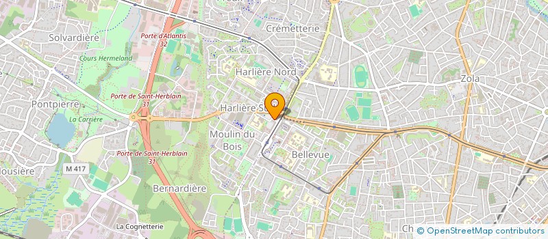 localisation de l'entreprise ASSOCIATION AMPLITUDE IRF  SAINT-HERBLAIN