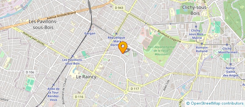 localisation de l'entreprise ASSOCIATION AMUCOR  LE RAINCY