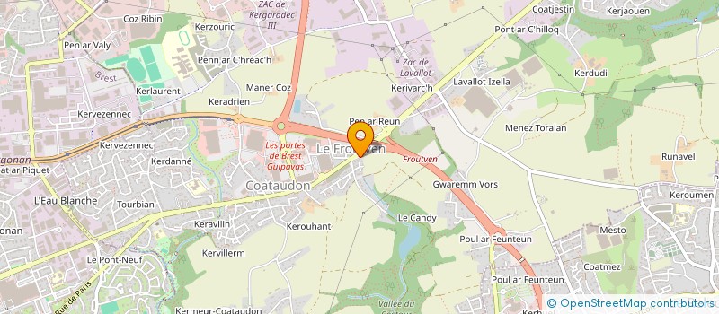 localisation de l'entreprise ASSOCIATION AMZELAM  GUIPAVAS