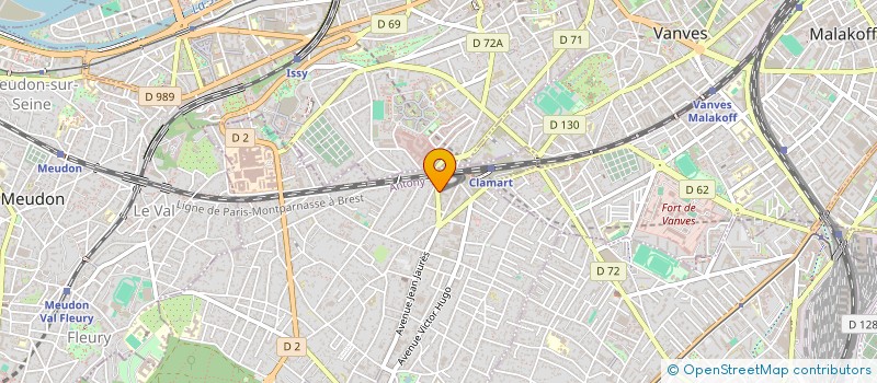 localisation de l'entreprise ASSOCIATION ANATTA FILMS à CLAMART