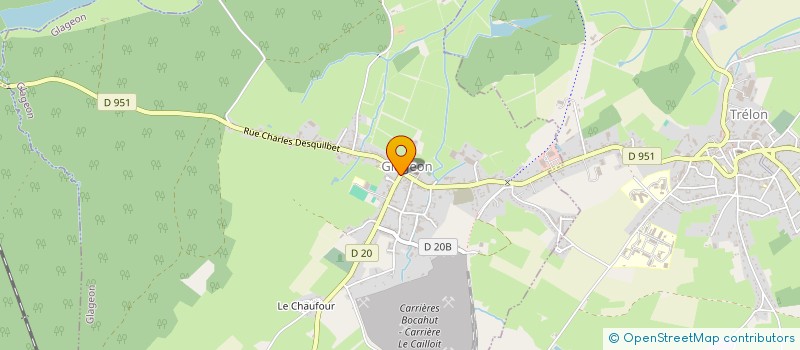 localisation de l'entreprise ASSOCIATION ANCIENS COMBATTANT  GLAGEON