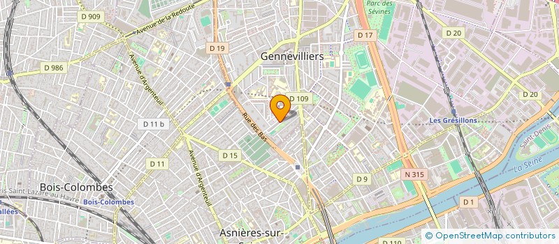 localisation de l'entreprise ASSOCIATION ANDALOUS à GENNEVILLIERS