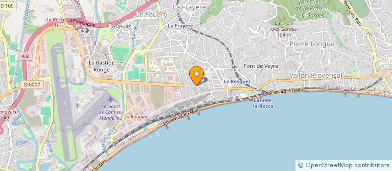 localisation de l'entreprise ASSOCIATION ANDANTINO à CANNES