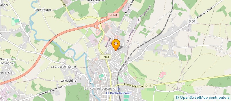 localisation de l'entreprise ASSOCIATION ANGEL SOUND  LA ROCHEFOUCAULD-EN-ANGOUMOIS