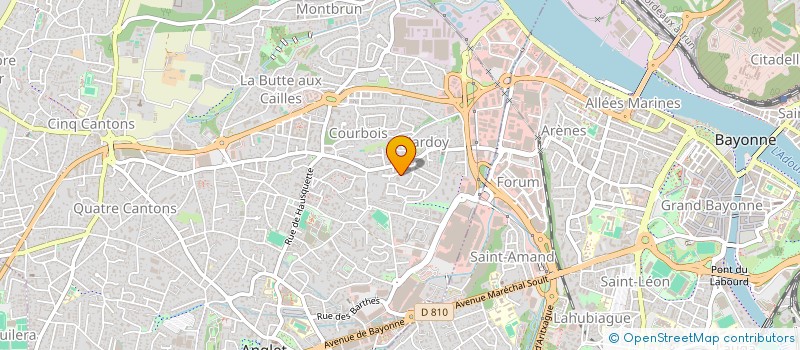 localisation de l'entreprise ASSOCIATION ANGELUKO IKASLEAK à ANGLET