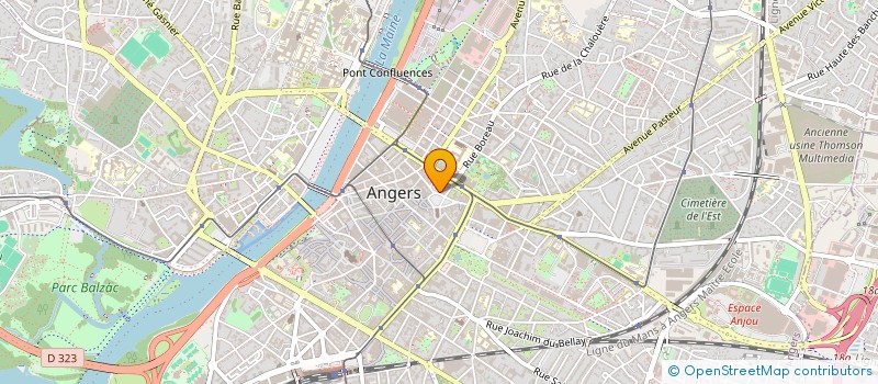 localisation de l'entreprise ASSOCIATION ANGERS JUMELAGES à ANGERS