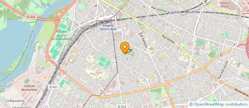 localisation de l'entreprise ASSOCIATION ANGEVINE POUR LA FORMATION EN NEUROCHIRURGIE PEDIATRIQUE (AAFNP) à ANGERS