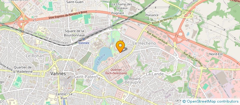 localisation de l'entreprise ASSOCIATION ANIM'56 à VANNES