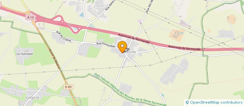 localisation de l'entreprise ASSOCIATION ANIM'EURE  HAUVILLE