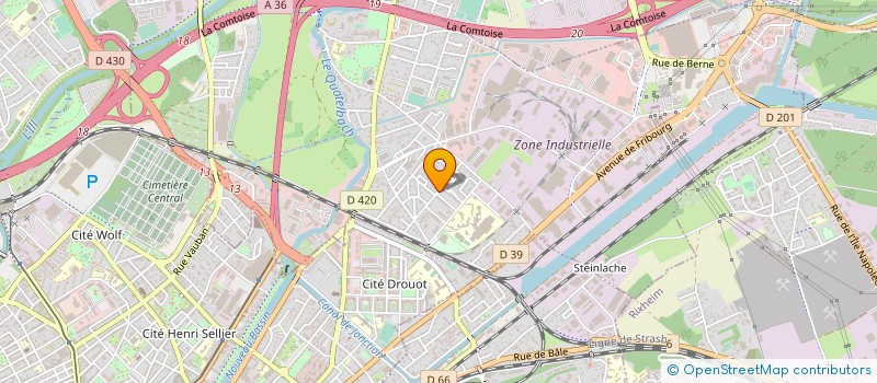 localisation de l'entreprise ASSOCIATION ANIMATION CULTURE MODENHEIM  ILLZACH