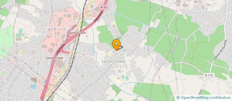 localisation de l'entreprise ASSOCIATION ANIMATION DES RETRAITES DE SAINTE EULALIE CLUB DU 3E PRINTEMPS à SAINTE-EULALIE