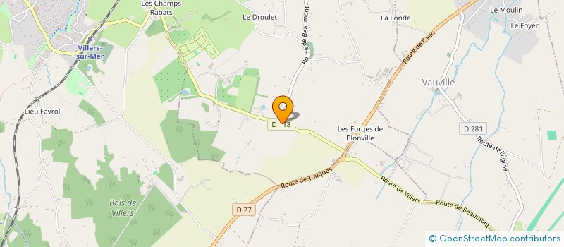 localisation de l'entreprise ASSOCIATION ANIMATION ET BIEN ETRE DU LIEU BILL  BLONVILLE-SUR-MER