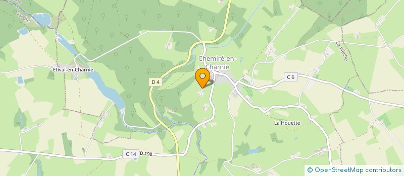 localisation de l'entreprise ASSOCIATION ANIMATION-LOISIRS  CHEMIRE-EN-CHARNIE