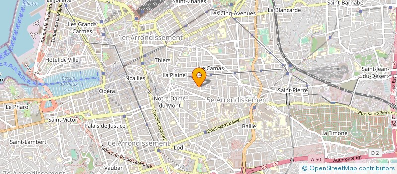 localisation de l'entreprise ASSOCIATION ANIMATION LOISIRS MUSIQUES à MARSEILLE