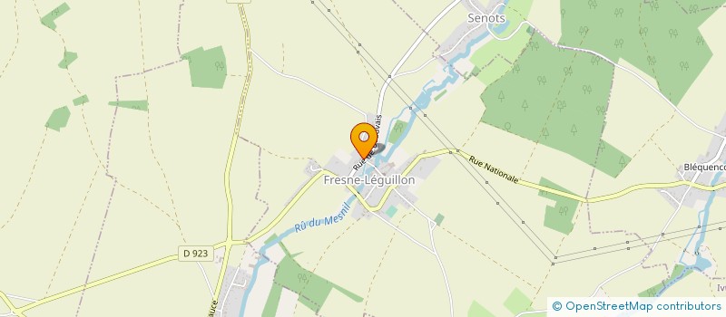 localisation de l'entreprise ASSOCIATION ANIMATIONS RENCONTRES DU VEXIN  FRESNE-LEGUILLON