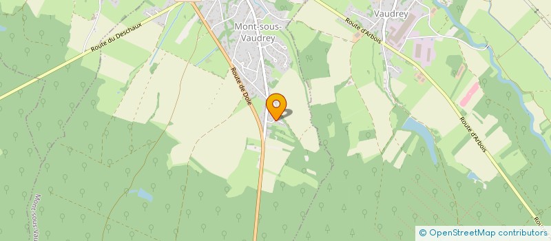 localisation de l'entreprise ASSOCIATION ANIME PARTY 39  MONT-SOUS-VAUDREY