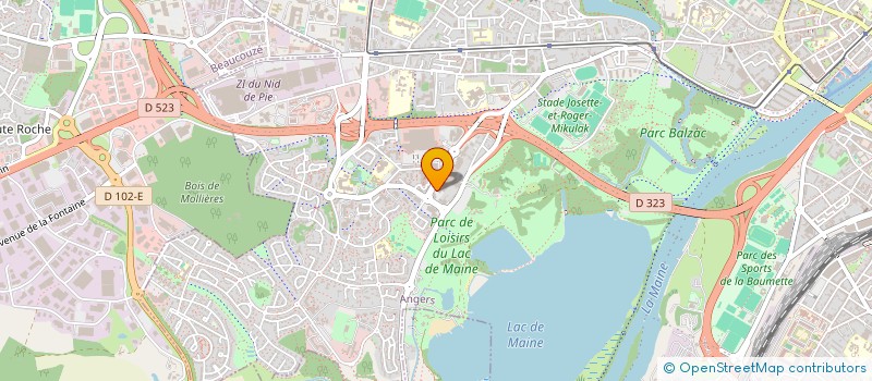 localisation de l'entreprise ASSOCIATION ANJOU DOMICILE à ANGERS