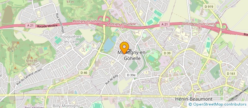 localisation de l'entreprise ASSOCIATION ANNA PAWLOVA  MONTIGNY-EN-GOHELLE