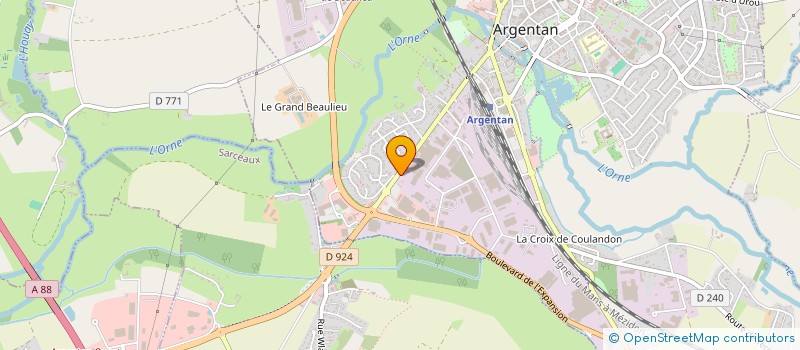 localisation de l'entreprise ASSOCIATION ANNOUR à ARGENTAN