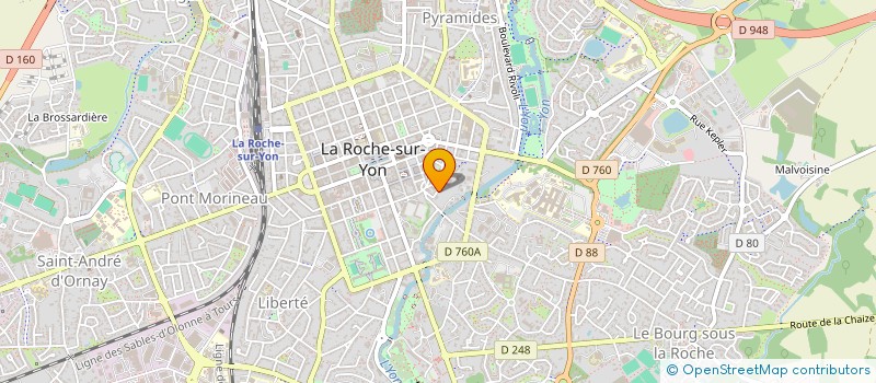 localisation de l'entreprise ASSOCIATION ANTENNE EDUCATIVE ROC - AER à LA ROCHE-SUR-YON