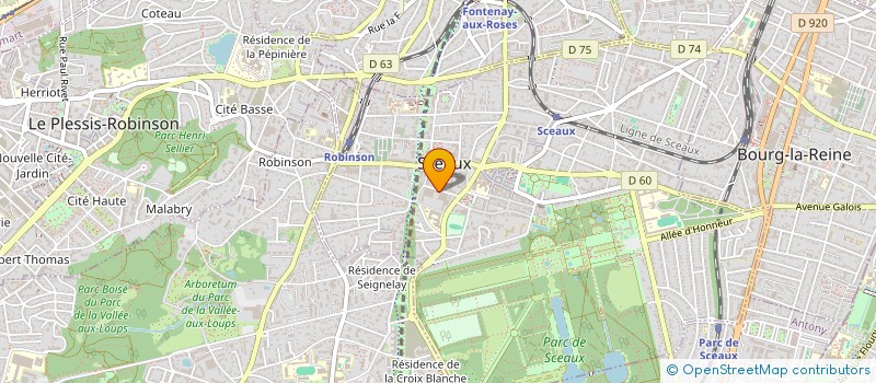 localisation de l'entreprise ASSOCIATION ANTI HARCELEMENT DE LA CITE SCOLAIRE MARIE-CURIE à SCEAUX