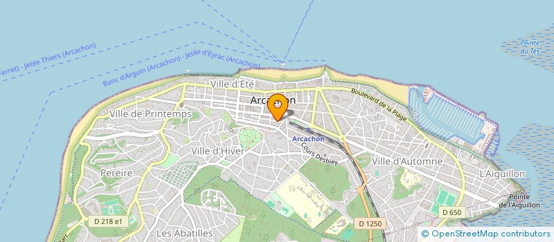 localisation de l'entreprise ASSOCIATION ANTICA MARINE à ARCACHON