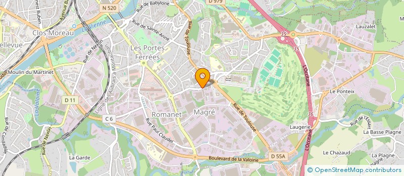 localisation de l'entreprise ASSOCIATION ANTILLAISE SOCIOCULTURELLE ET SPORTIVE TCHIMBE à LIMOGES