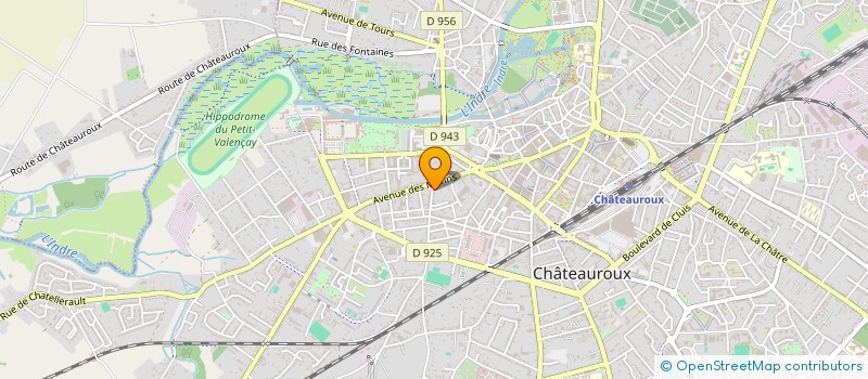 localisation de l'entreprise ASSOCIATION ANTIQUAIRES DU BERRY à CHATEAUROUX